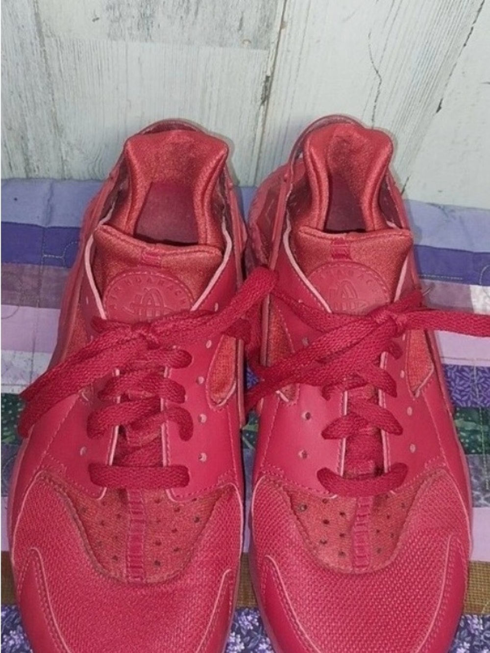 Nike Red Athletic Sneakers - Deep Red Interior Label Detail